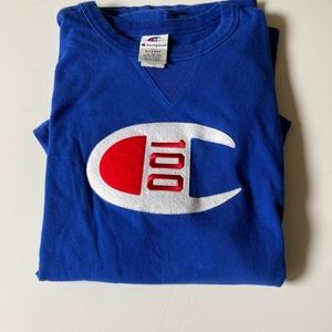 Vintage short sleeve sweatshirt champion xl